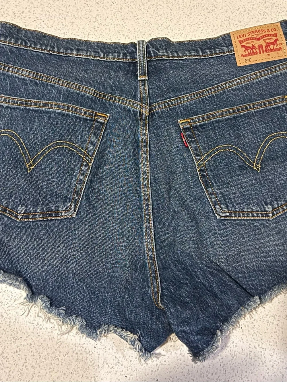 Levi's Blue Denim Jean Shorts